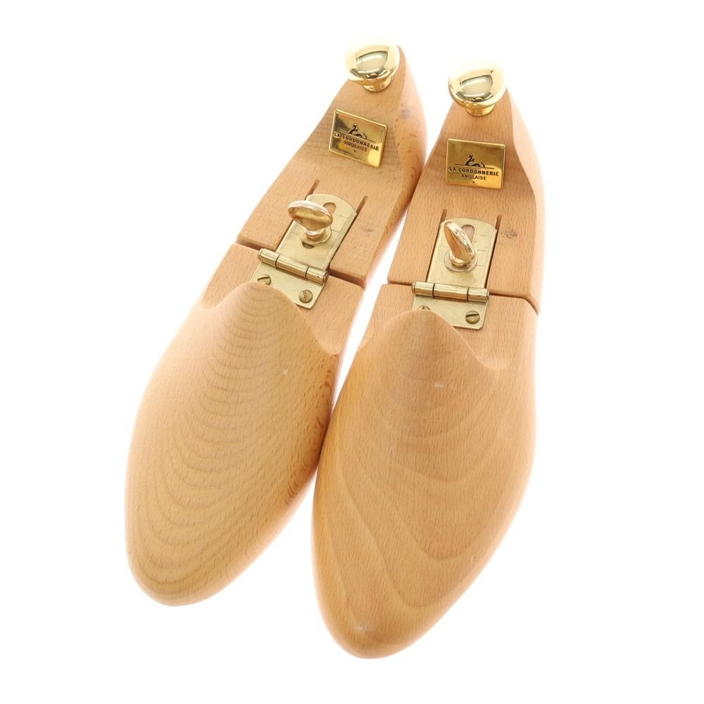 【中古】コルドヌリアングレーズ LA CORDONNERIE ANGLAISE 木製 シューツリー シューキーパー ベージュxゴールド【サイズ39】【メンズ】