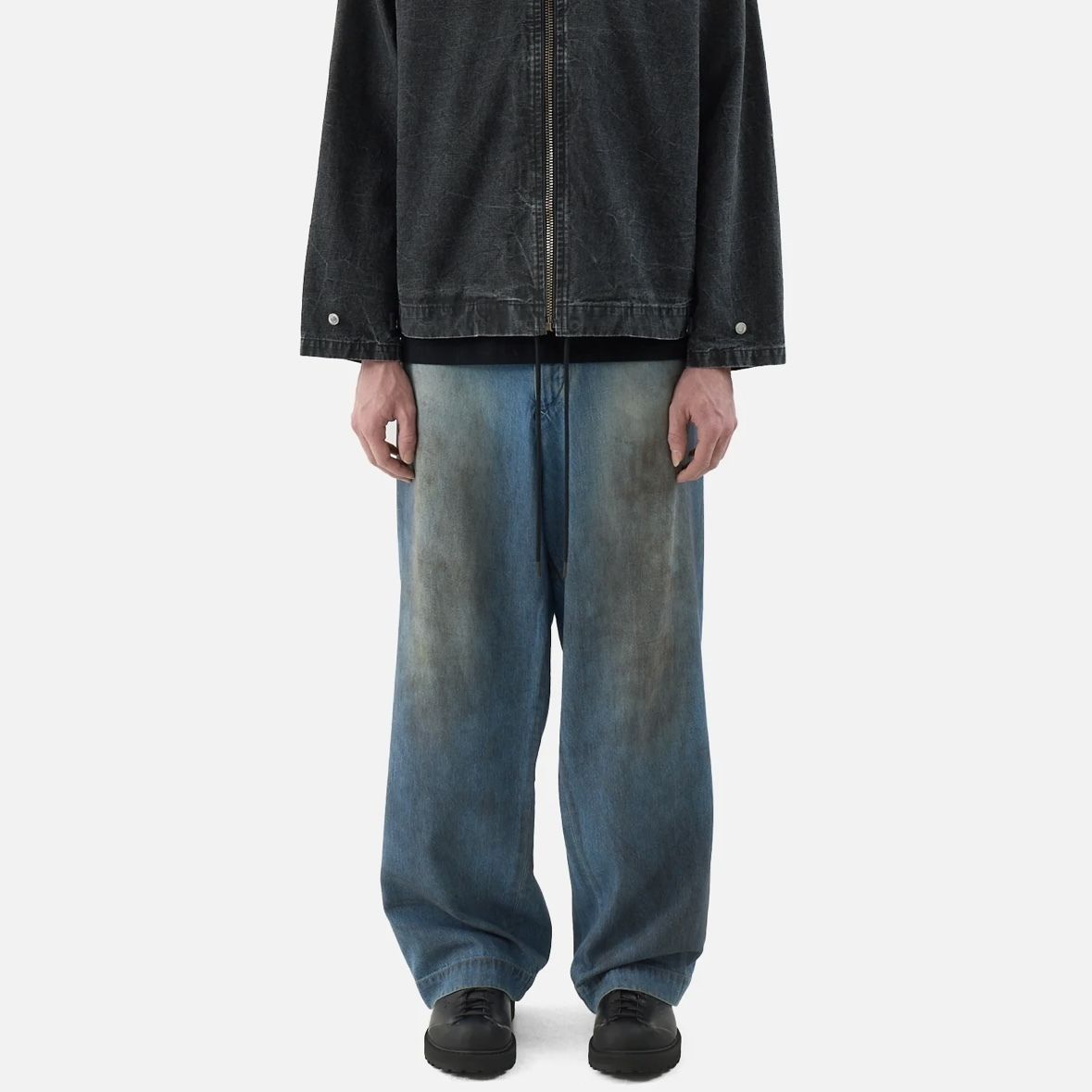 【目立った傷や汚れなし】A.PRESSE 25aw デニムシャツ 海外限定 極美品 25AW A.PRESSE アプレッセ Vintage Washed Denim Work