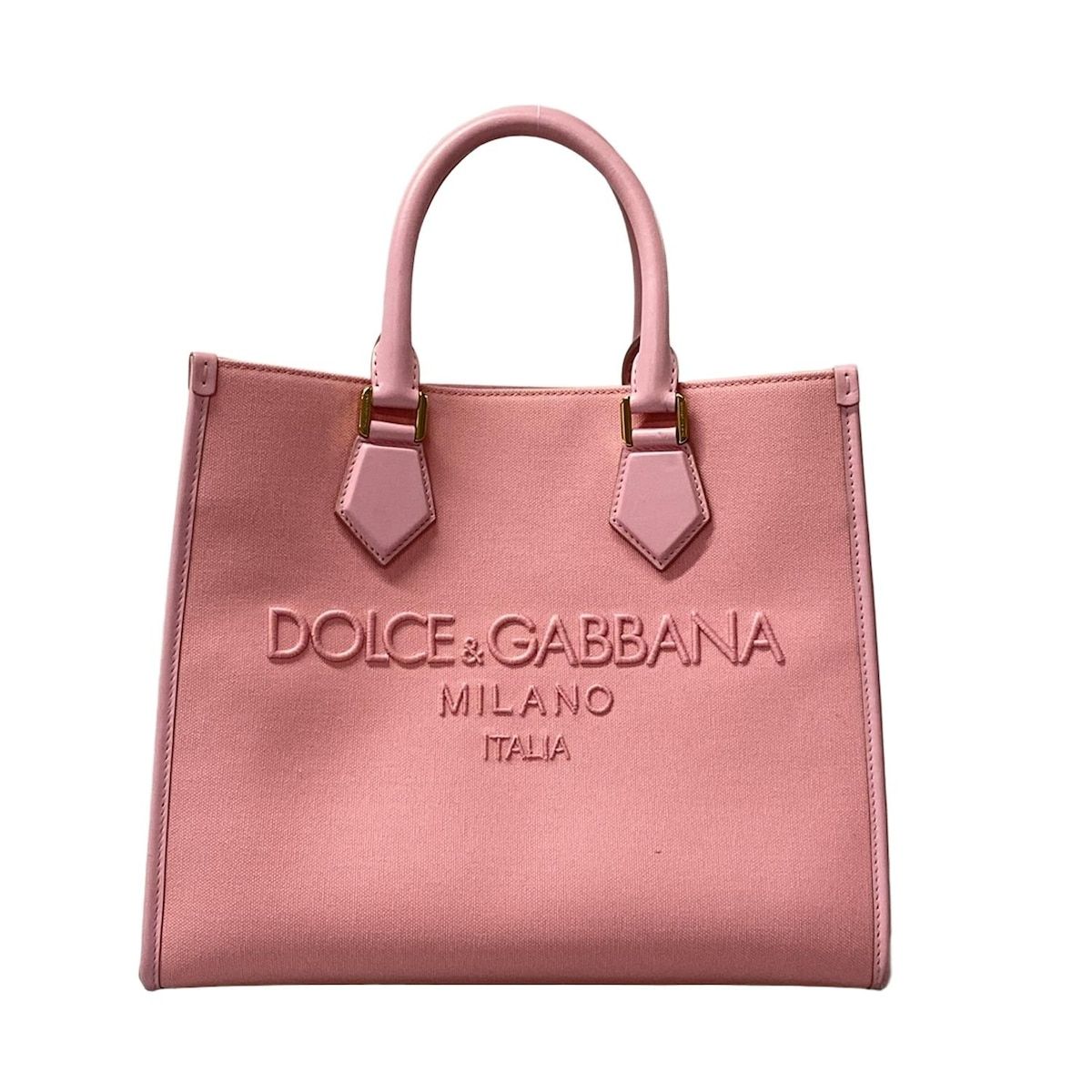 DOLCE&GABBANA(ドルチェアンドガッバーナ) トートバッグ ピンク ロゴ型 