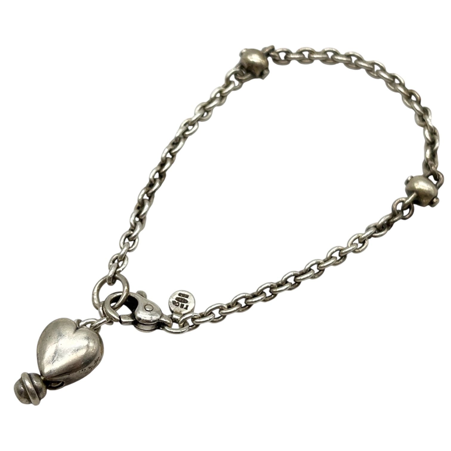 美品 ティファニー ブレスレット クレセントハート シルバー 925 中古】TIFFANY&Co. ティファニー ブレスレット ハート シルバー 925