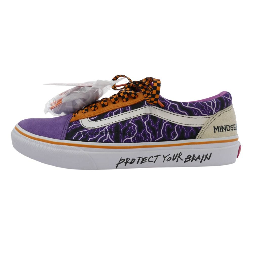 VANS バンズ ×MINDSEEKER OLDSKOOL マインドシーカー オールドスクール ローカット スニーカー パープル系 オレンジ系 27.5cm【極上美品】