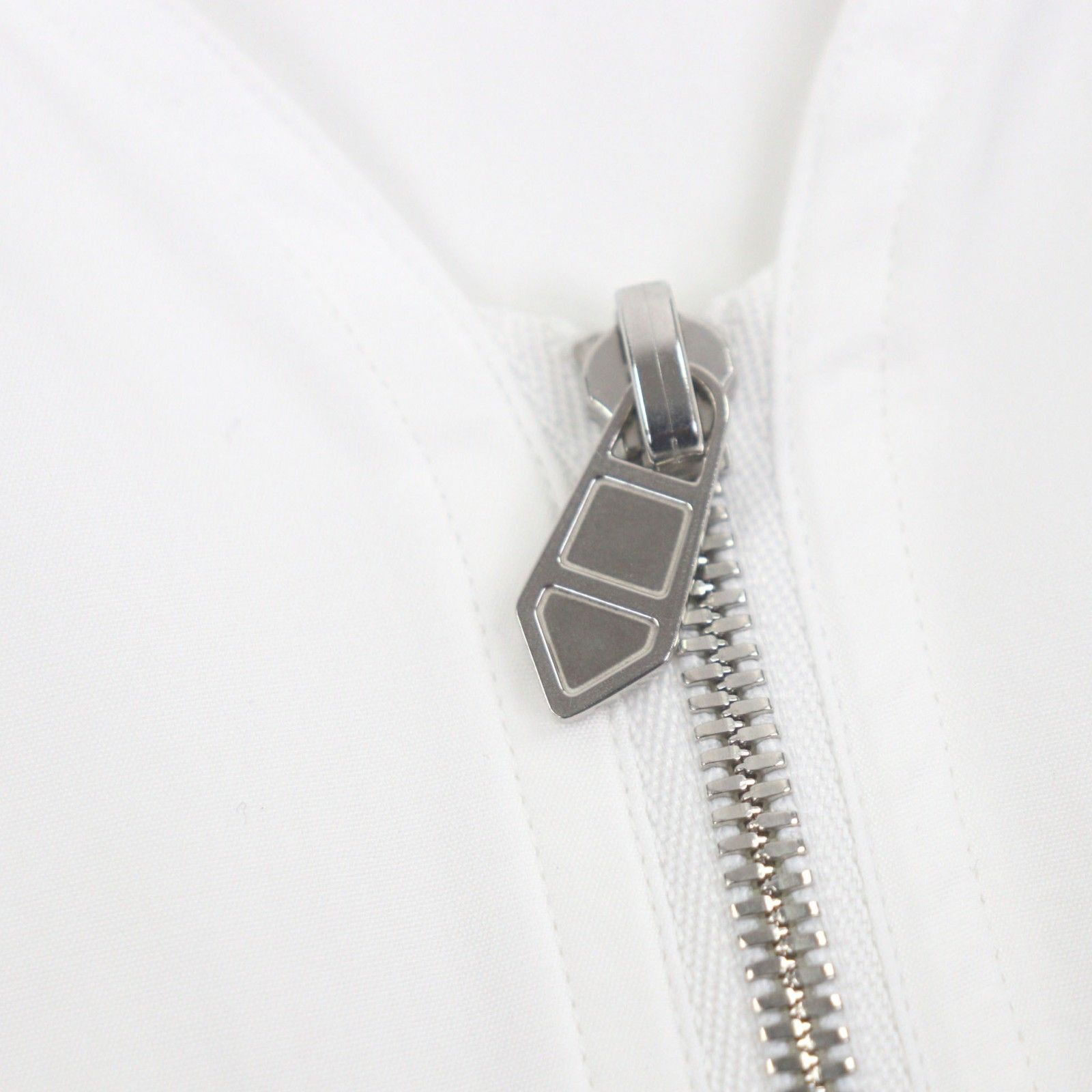 極美品▽HERMES エルメス 22SS コットン ハーフジップ ノーカラー 