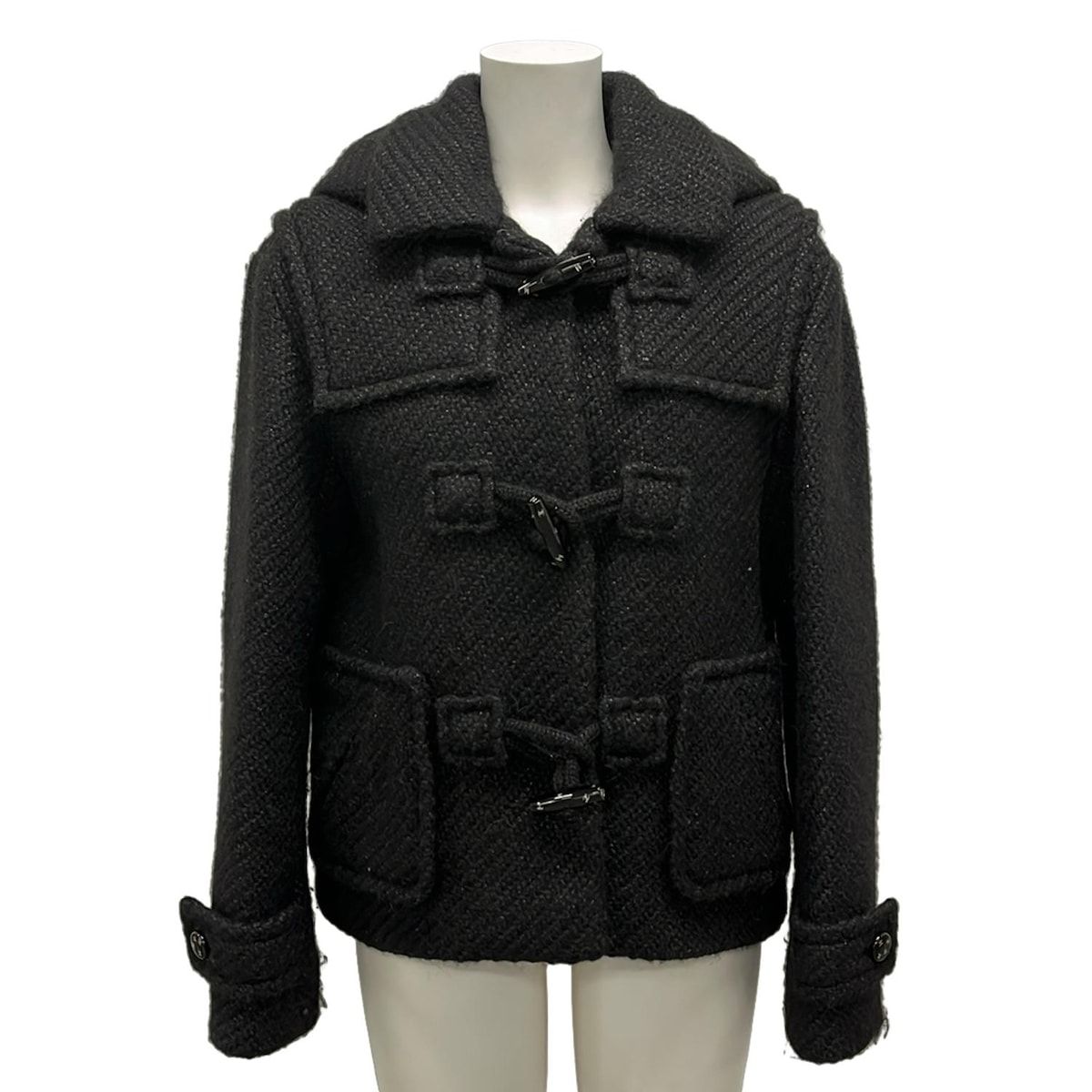 CHANEL(シャネル) ダッフルコート サイズ36 S レディース - P71170 黒 