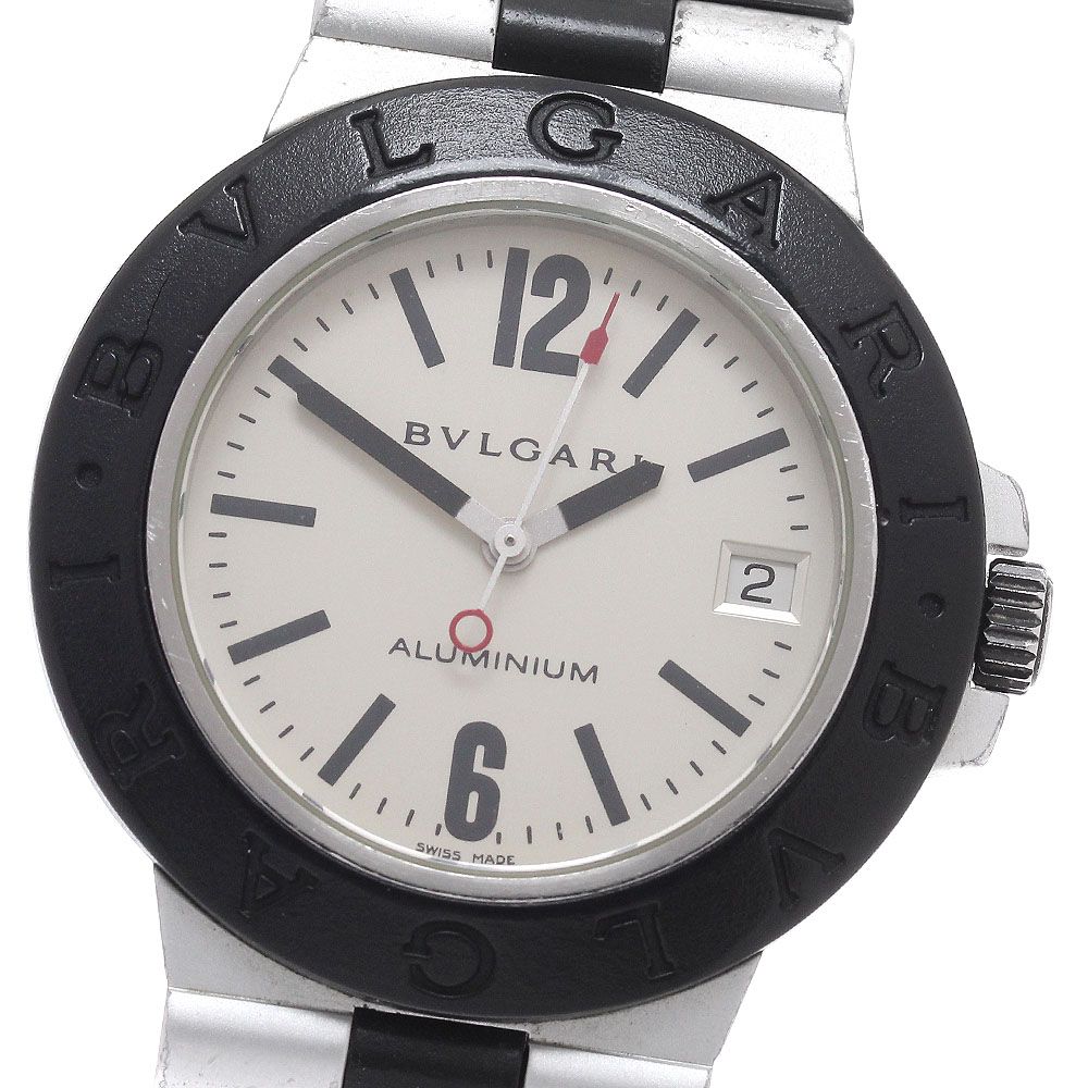 訳あり ブルガリ BVLGARI AL38A アルミニウム デイト 自動巻き メンズ _940233 訳あり ブルガリ BVLGARI AL38A アルミニウム デイト 自動巻き メンズ