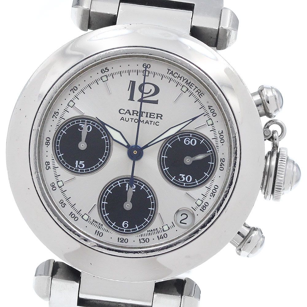 カルティエ CARTIER W31048M7 パシャC クロノグラフ デイト 自動巻き ボーイズ _943368