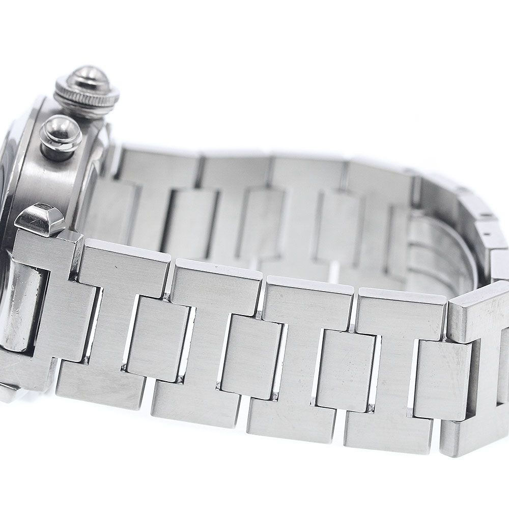  カルティエ CARTIER W31048M7 パシャC クロノグラフ デイト 自動巻き ボーイズ _943368 ストライプシャツ 自動巻き時計 腕時計(アナログ)