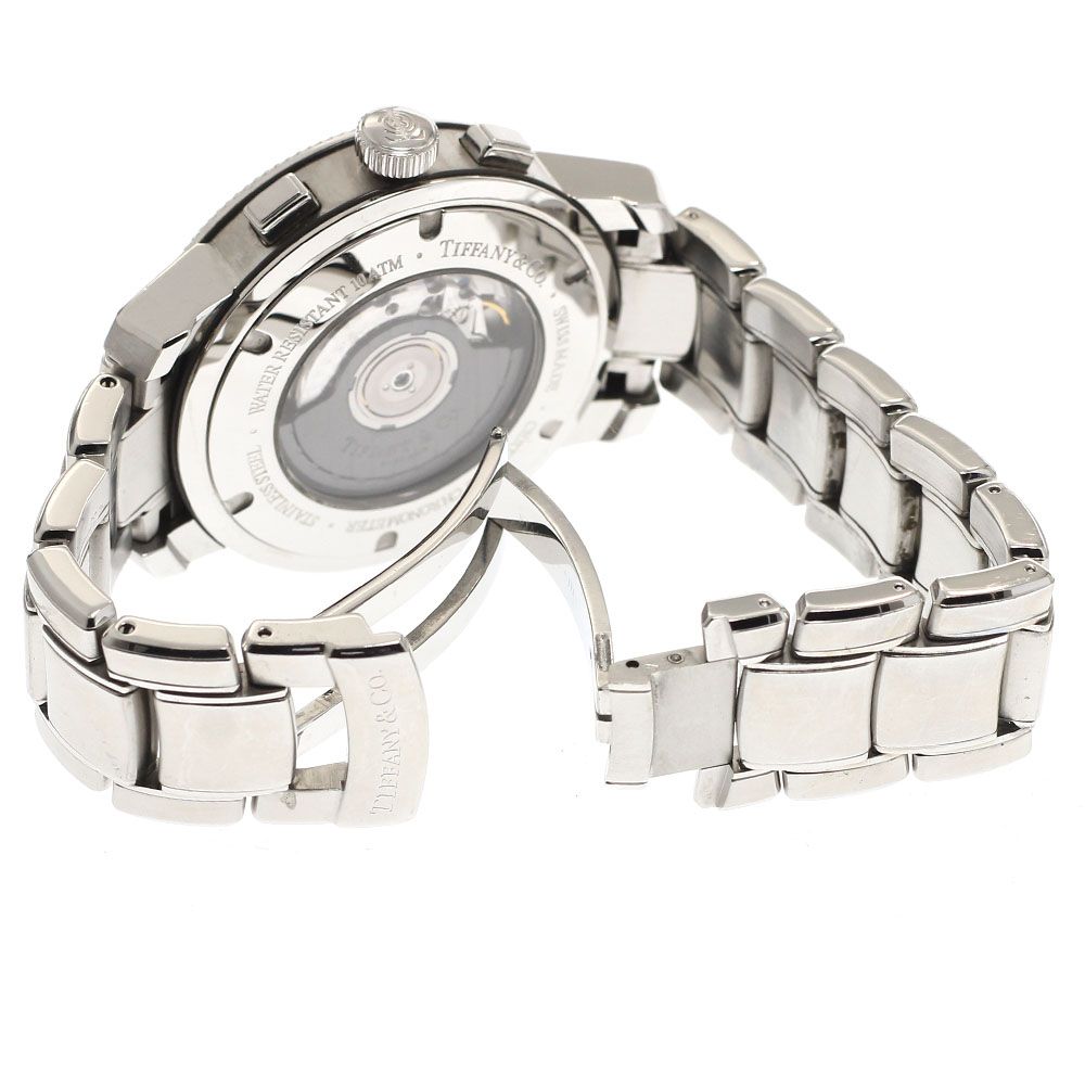  訳あり ティファニー TIFFANY-Co. マークT-57 クロノグラフ デイト 自動巻き メンズ 保証書付き_940474 タートルネック 自動巻き時計 腕時計(アナログ)