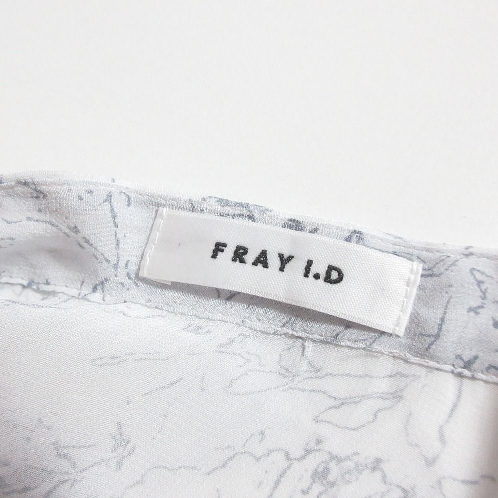 未使用 FRAY I.D フレイアイディー ラインアートシフォンワンピース