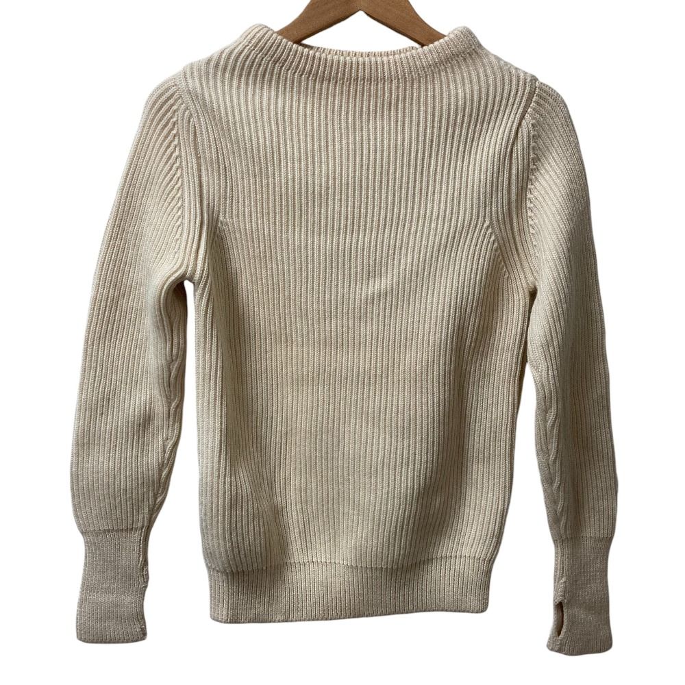 美品 ANDERSEN-ANDERSEN アンデルセンアンデルセン ウール リブニット 長袖セーター サイズXXS アイボリー メンズ レディース 古着 中古 USED 美品 ANDERSEN-ANDERSEN アンデルセンアンデルセン ウール リブニット