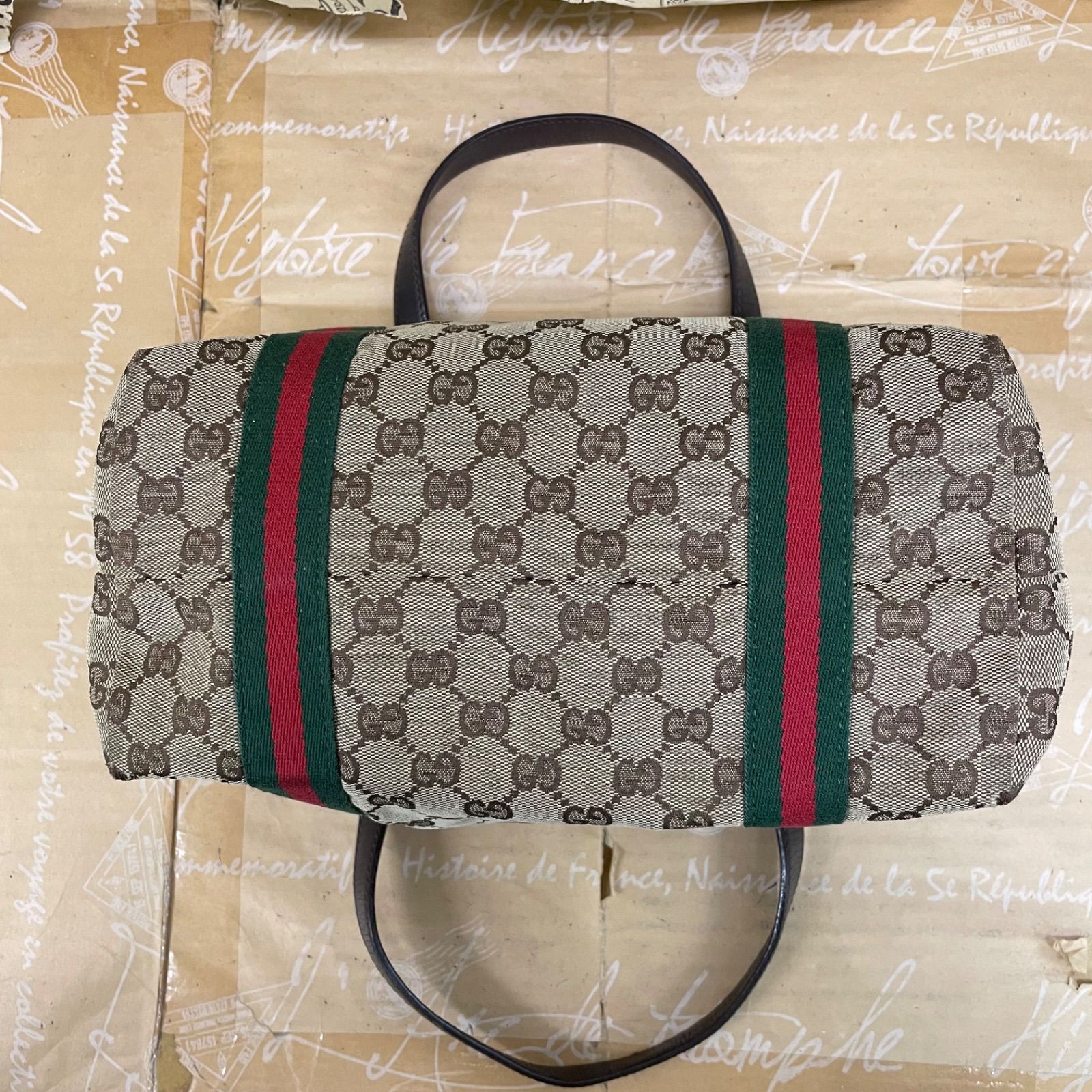 グッチ GGキャンバス シェリーライン トート ショルダーバッグGB157