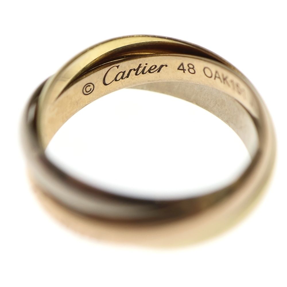 Cartier (カルティエ) トリニティ リング YG×PG×WG 750 #48 指輪