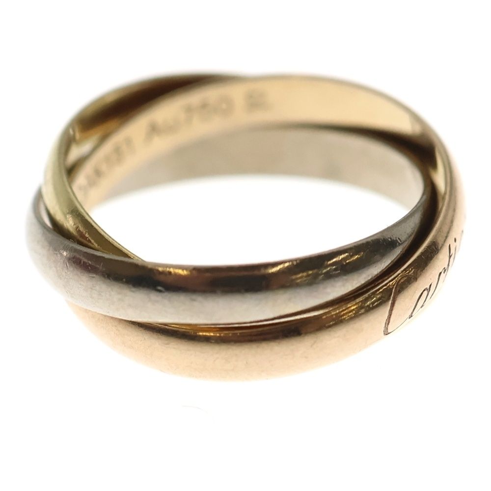 Cartier (カルティエ) トリニティ リング YG×PG×WG 750 #48 指輪