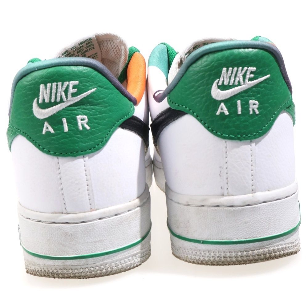 NIKE (ナイキ) AIR FORCE 1 07 LV8 EMB WHITE AND MALACHITE エア