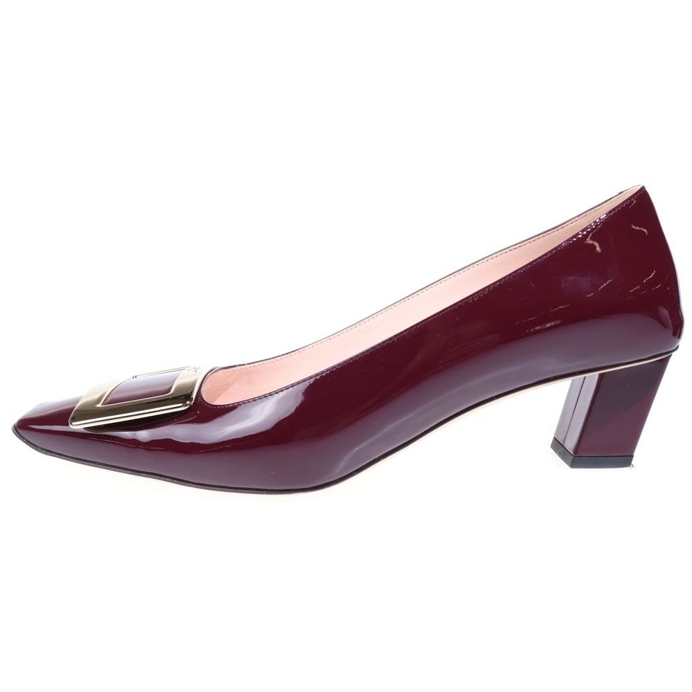 Roger Vivier (ロジェヴィヴィエ) スクエアバックル パテント フラット