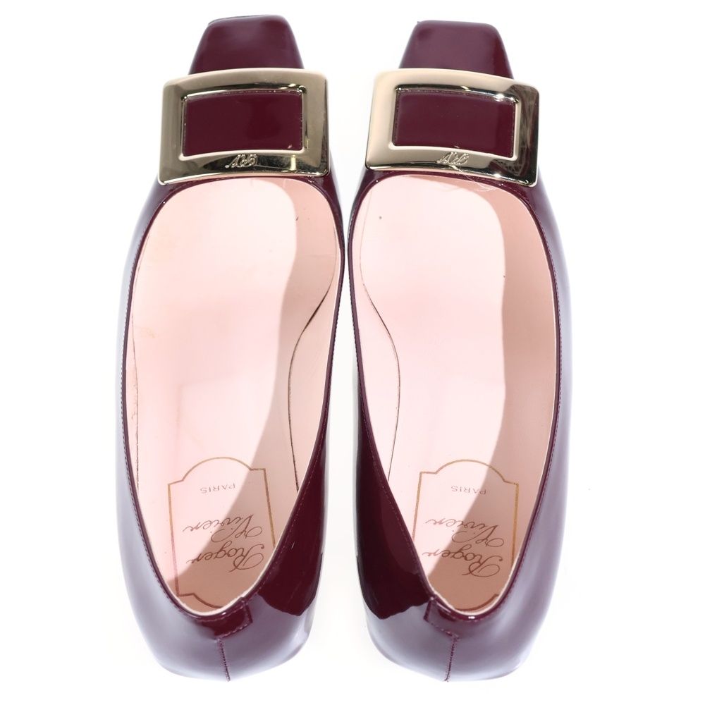 Roger Vivier (ロジェヴィヴィエ) スクエアバックル パテント フラット