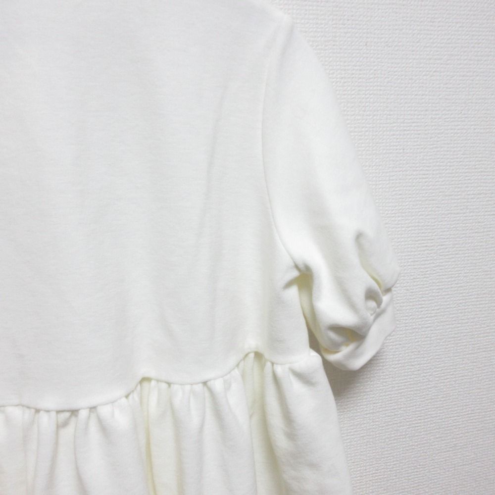 未使用 25SS yori ヨリ オーガニックコットン ポロ パイル ブラウス カットソー YR11-25060SM サイズ38 ホワイト  レディース 古着 中古 USED 未使用 25SS yori ヨリ オーガニックコットン ポロ パイル ブラウス