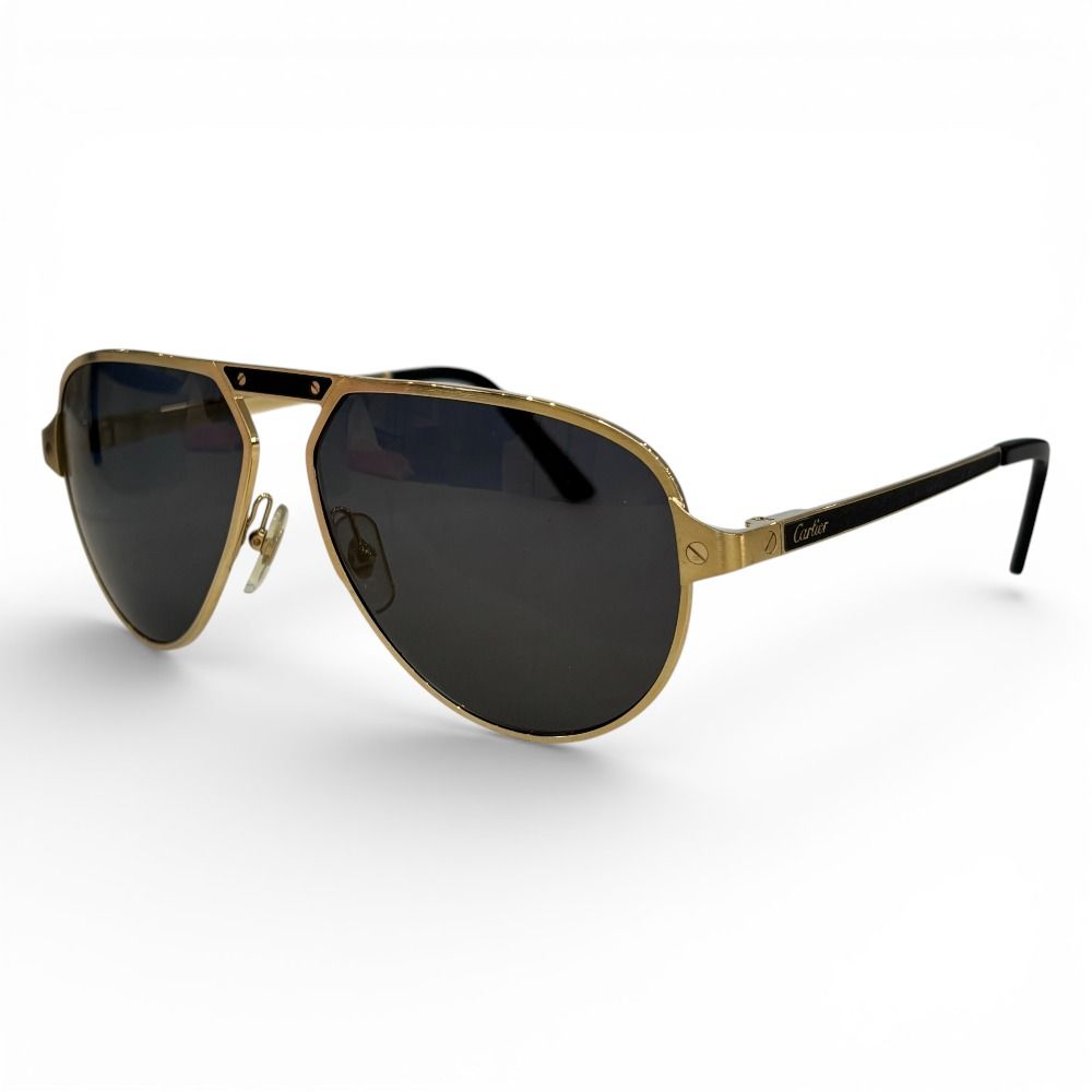 良品 Cartier カルティエ ティアドロップ サングラス CT0101S ゴールド