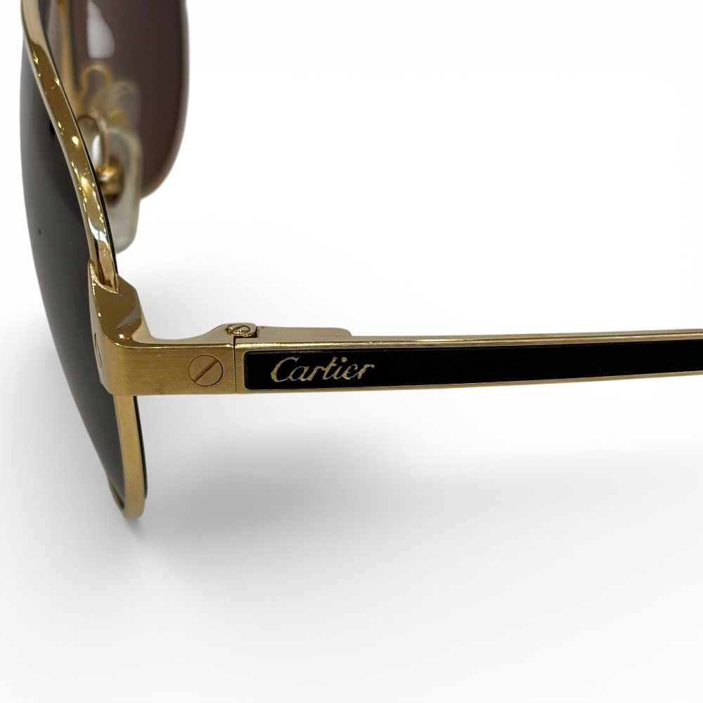 良品 Cartier カルティエ ティアドロップ サングラス CT0101S ゴールド