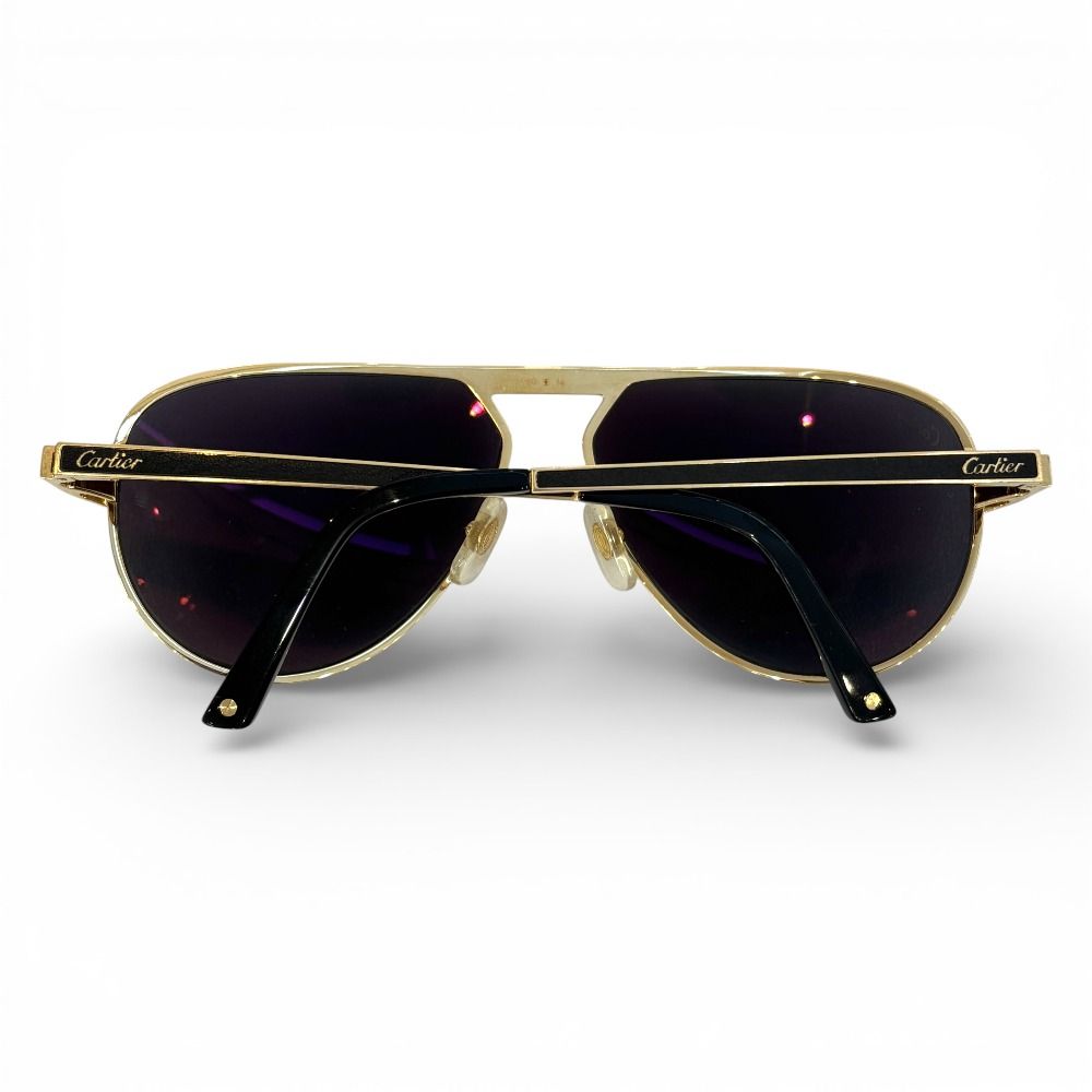 良品 Cartier カルティエ ティアドロップ サングラス CT0101S ゴールド