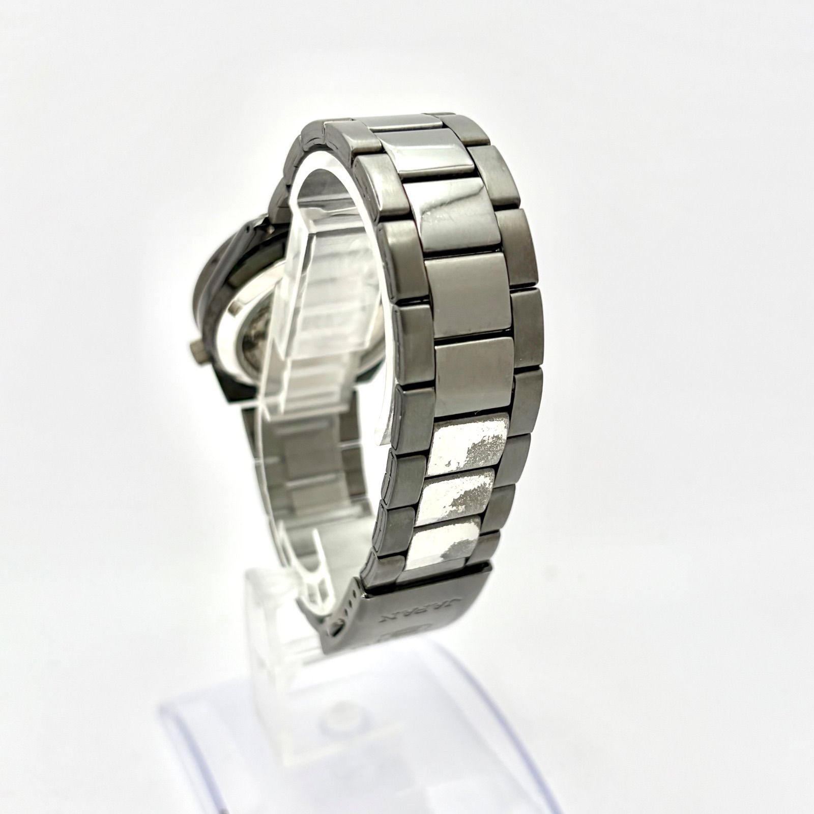 箱付/稼働】SEIKO5 セイコー5 機械式 自動巻き メンズ 腕時計 ブラック 