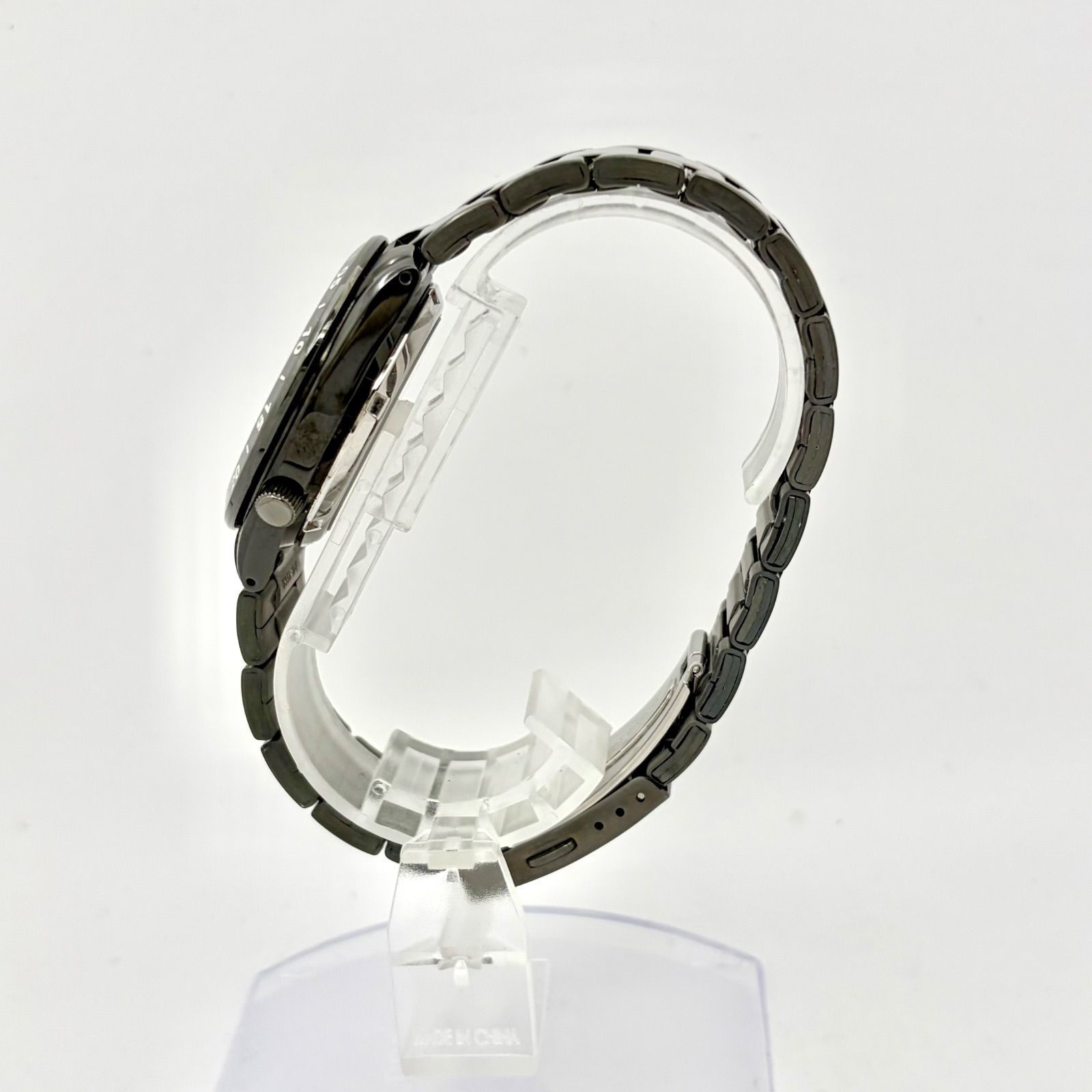 箱付/稼働】SEIKO5 セイコー5 機械式 自動巻き メンズ 腕時計 ブラック 