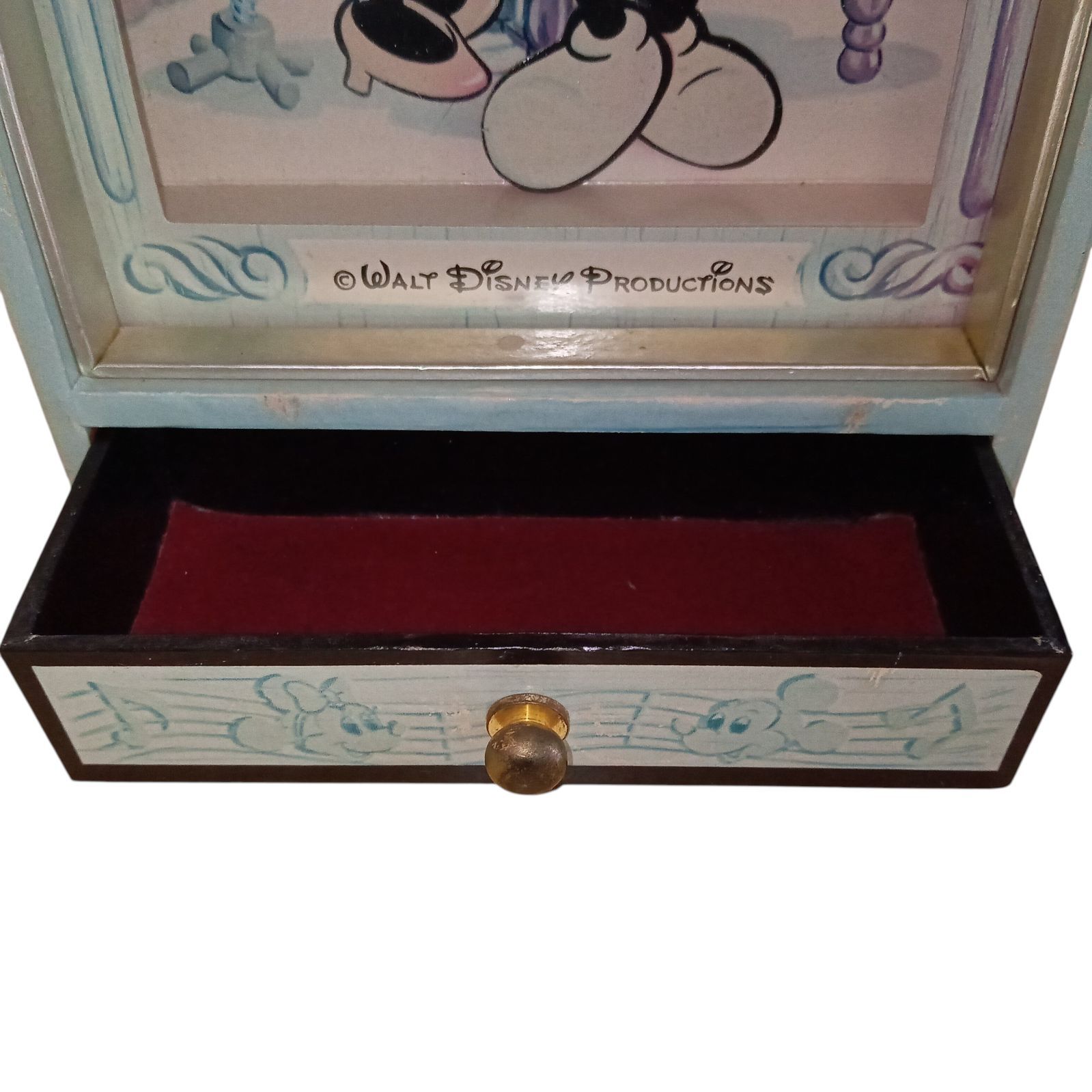 X03033 オルゴール Disney 希少 昭和レトロ ミッキーマウス ミニー