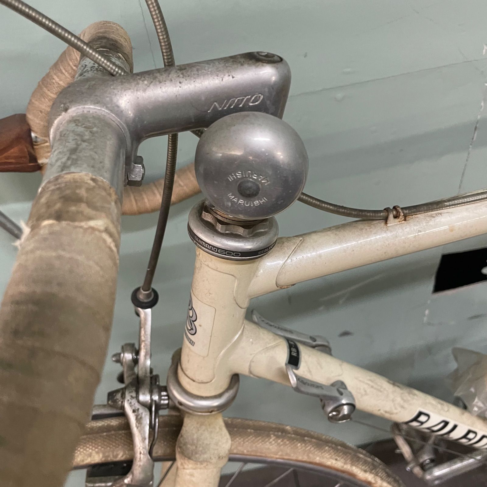 ♭ BALBOA ヴィンテージ自転車 ホワイト ロードバイク ドロップ 