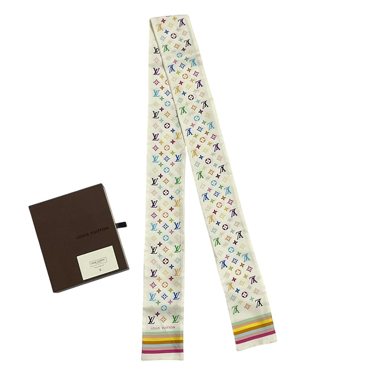 LOUIS VUITTON ルイヴィトン　ツイリー　スカーフ　未使用品　付属品 新品同様】ルイヴィトン ツイリー スカーフ LOUIS VUITTON - 新品同様