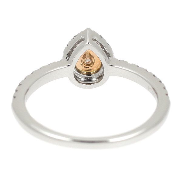 希少 Pt900/ K18PG 天然ピンク ダイヤモンド リング 0.038ct FOP VS2