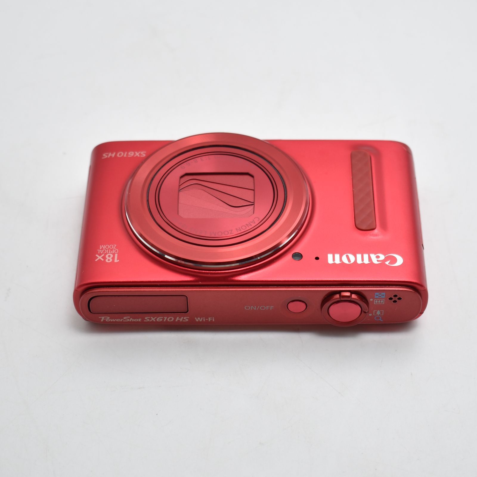 B#11548 Canon デジタルカメラ PowerShot SX610 HS レッド 光学18倍 
