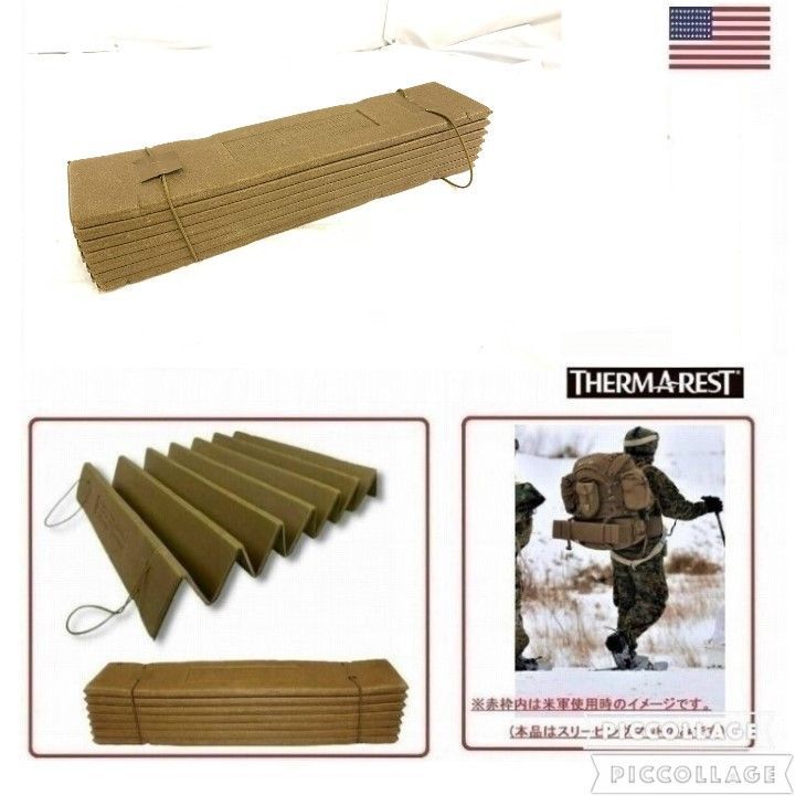 Mercari limited price cut! [US Army Release] Sleeping Bag Mat Accordion Foam Sleeping Mat Camping Outdoor THERM-A-REST (100) HB26KK