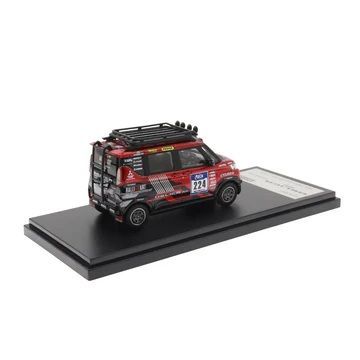 新品★デリカミニ　サポートカー 1/43モデルカー　三菱自動車 1/43 MITSUBISHI DELICA MINI アジアクロスカントリーラリー2024