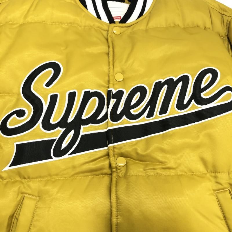中古】16AW Supreme Script Varsity Puffy Jacket サイズS 
