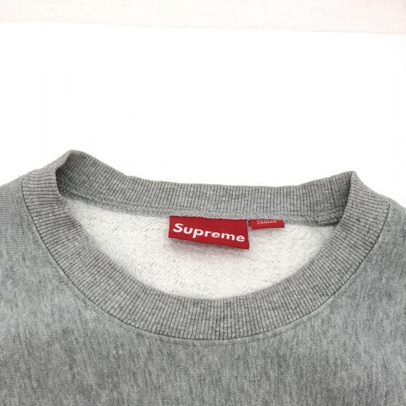 中古】Supreme 初期紙タグ Box Logo Crewneck サイズXL グレー[91