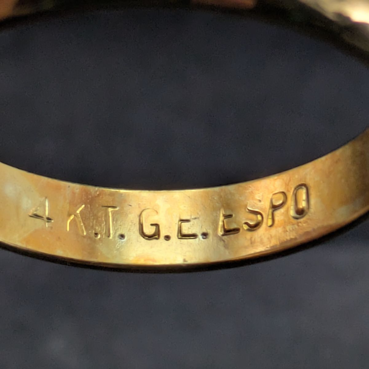 ET角膜⁄縫合鑷子 NOS 未使用 米国 ESPO製 14KT GE ゴールドメッキ 
