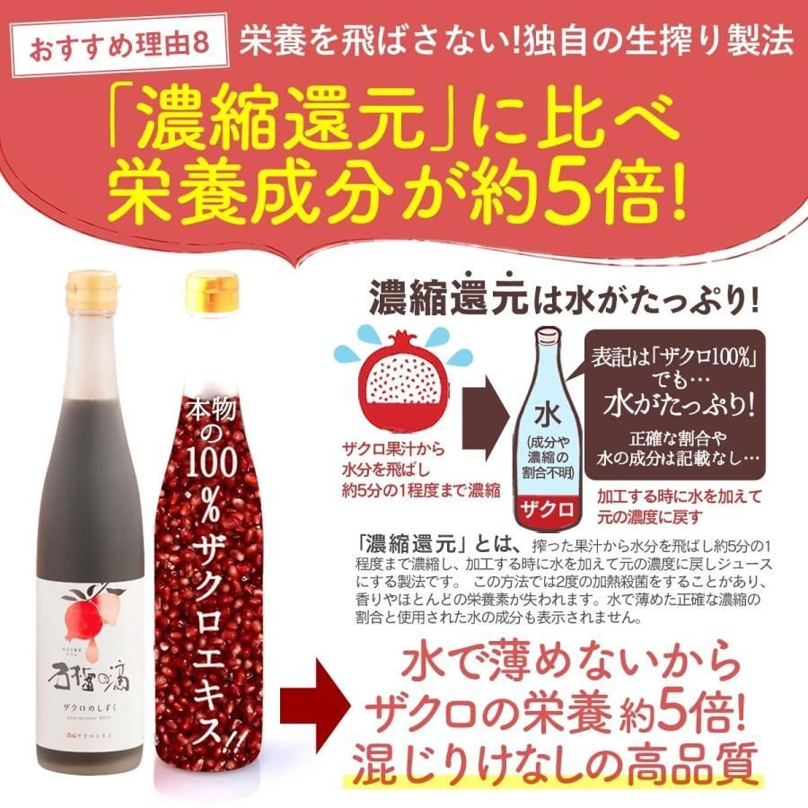 ザクロジュース ザクロエキス ザクロ屋「ザクロのしずく」(濃縮 ザクロジュース ザクロエキス ザクロ屋「ザクロのしずく」(濃縮