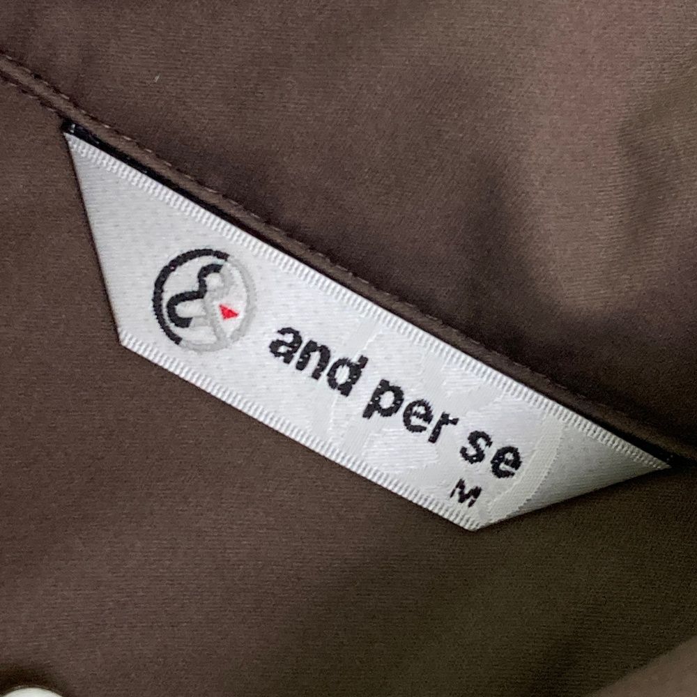 サイズ：M AND PER SE アンパスィ AMF1115G3/2025年モデル 中綿 ジップ