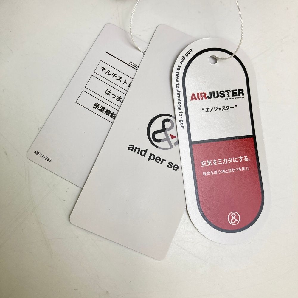 サイズ：M AND PER SE アンパスィ AMF1115G3/2025年モデル 中綿 ジップ