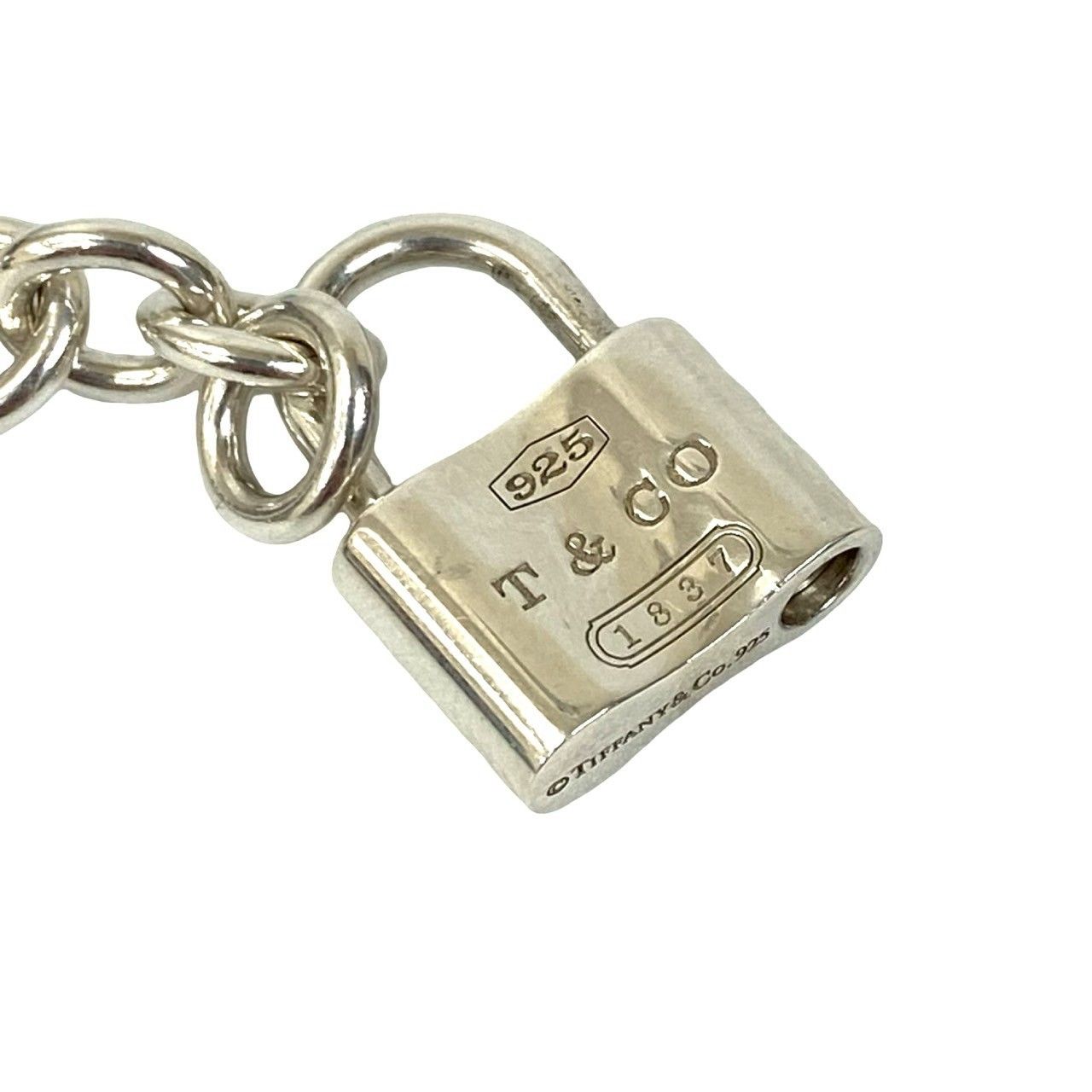 極 美品 TIFFANY&Co. ティファニー カデナ ロック ブレスレット 1837