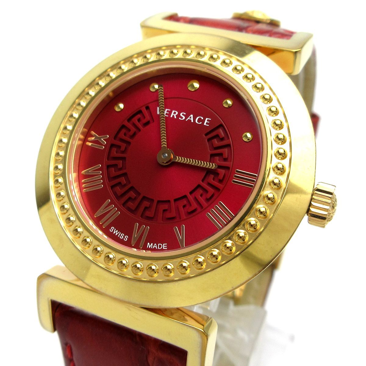 ヴェルサーチ VERSACE ヴァニティ ボーイズ 赤 レッド P5Q レディース 