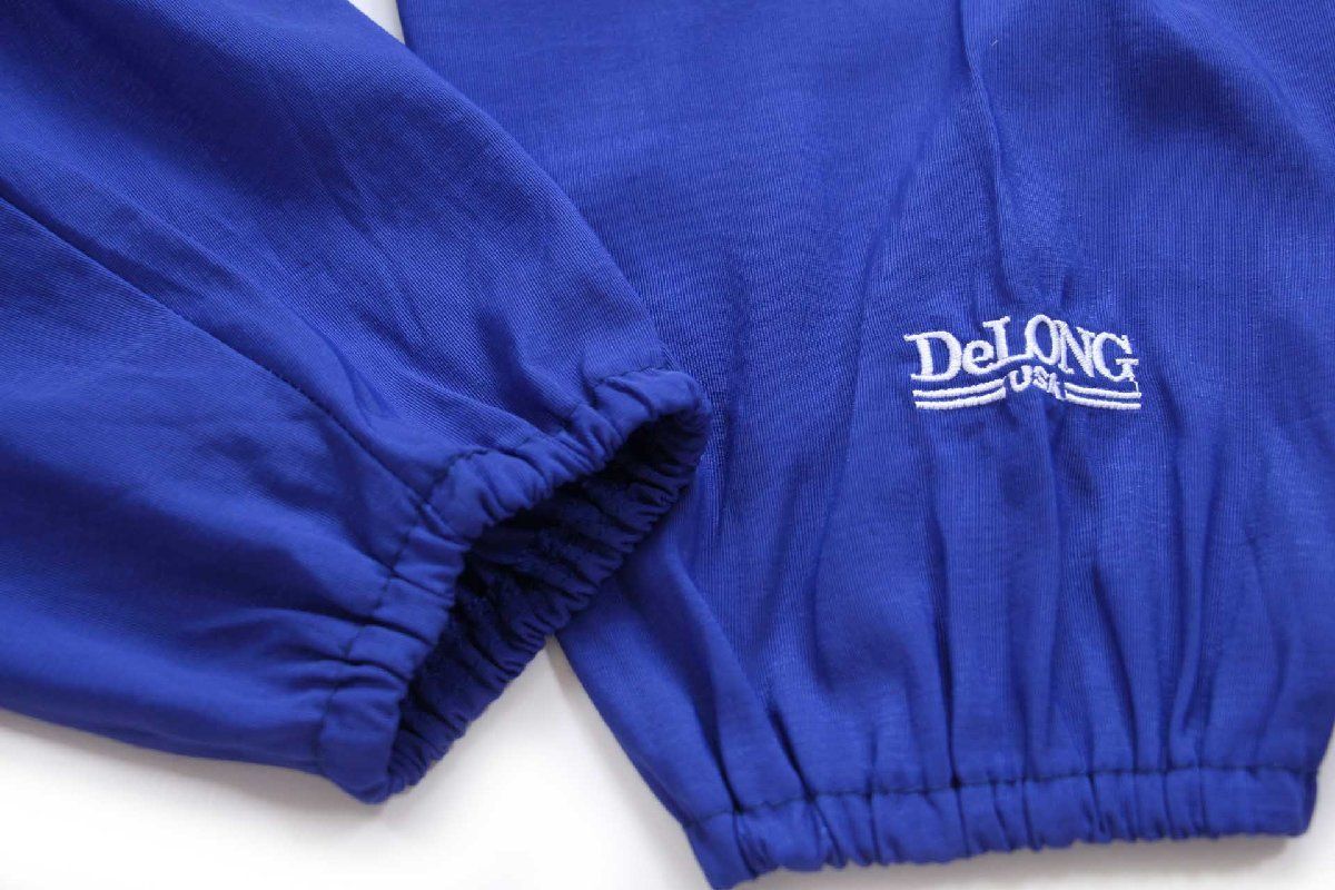 90s USA製 DeLONGデロング DAVID GATOR FAN マスコット刺繍 ヘンリー