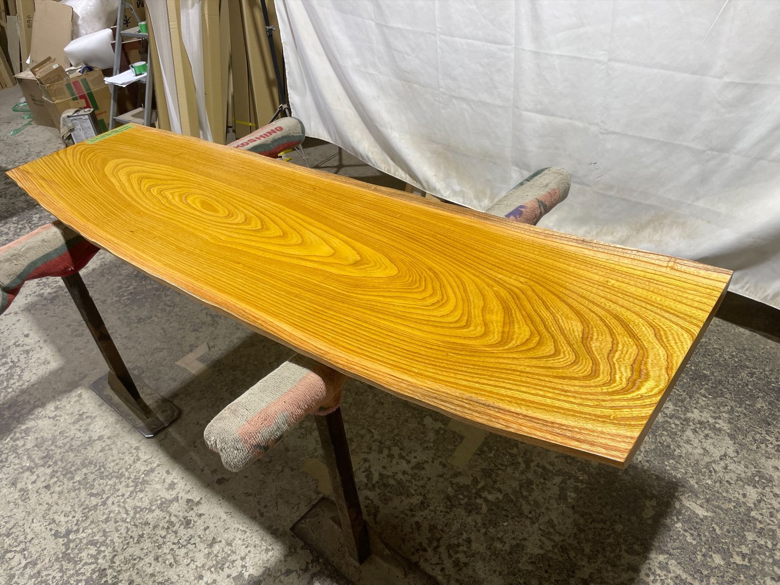 ケヤキ9431 欅 一枚板無垢 乾燥材 2000x460-580-520x49mm ローテーブル