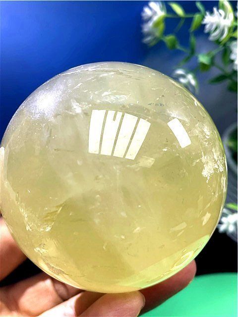 金運UP 天然シトリン丸玉B89D1|283D16A