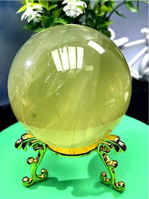 AAA級 金運UP 天然シトリン丸玉B89D1|283D16A