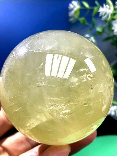 金運UP 天然シトリン丸玉B89D1|283D16A