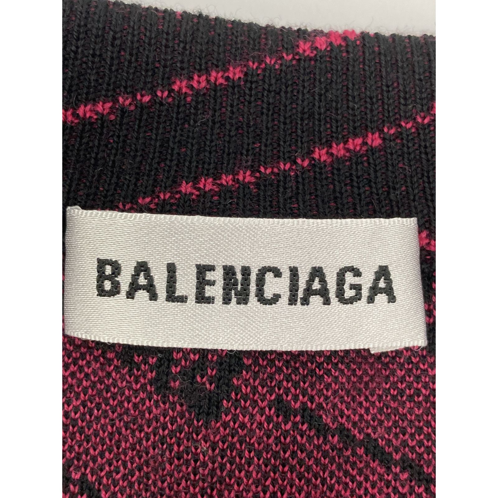 メンズ BALENCIAGA バレンシアガ 19AW 583094 ﾋﾟﾝｸ×ﾌﾞﾗｯｸ ﾀﾞｲｱｺﾞﾅﾙ