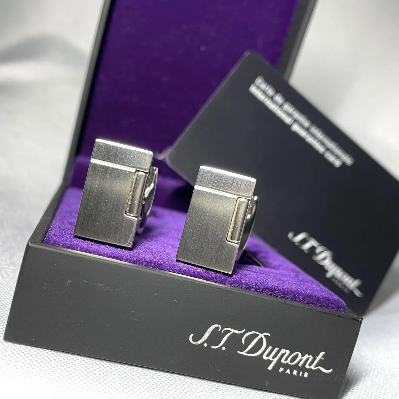 美品 希少 S.T.Dupont デュポン ライターデザイン カフス カフリンクス 