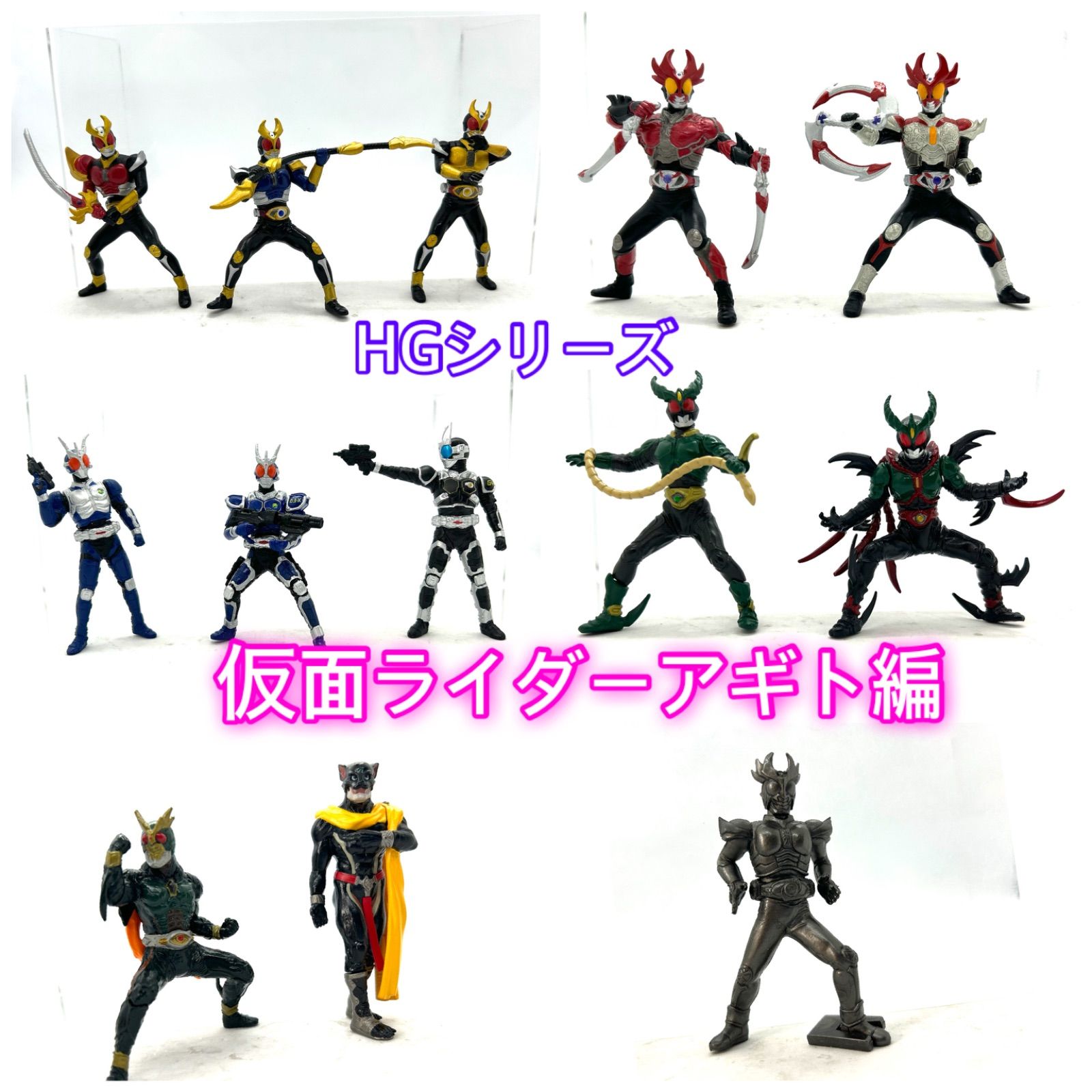 バンダイ HGシリーズ 仮面ライダーアギト　シリーズ　まとめ売り　コンプリート HGシリーズ『仮面ライダーアギト』登場キャラ勢揃い全12種まとめて