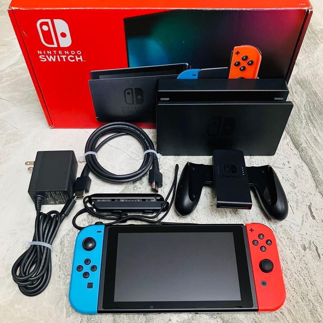 Switch 本体 箱あり 備品すべてあり - メルカリ Nintendo Switch 本体 