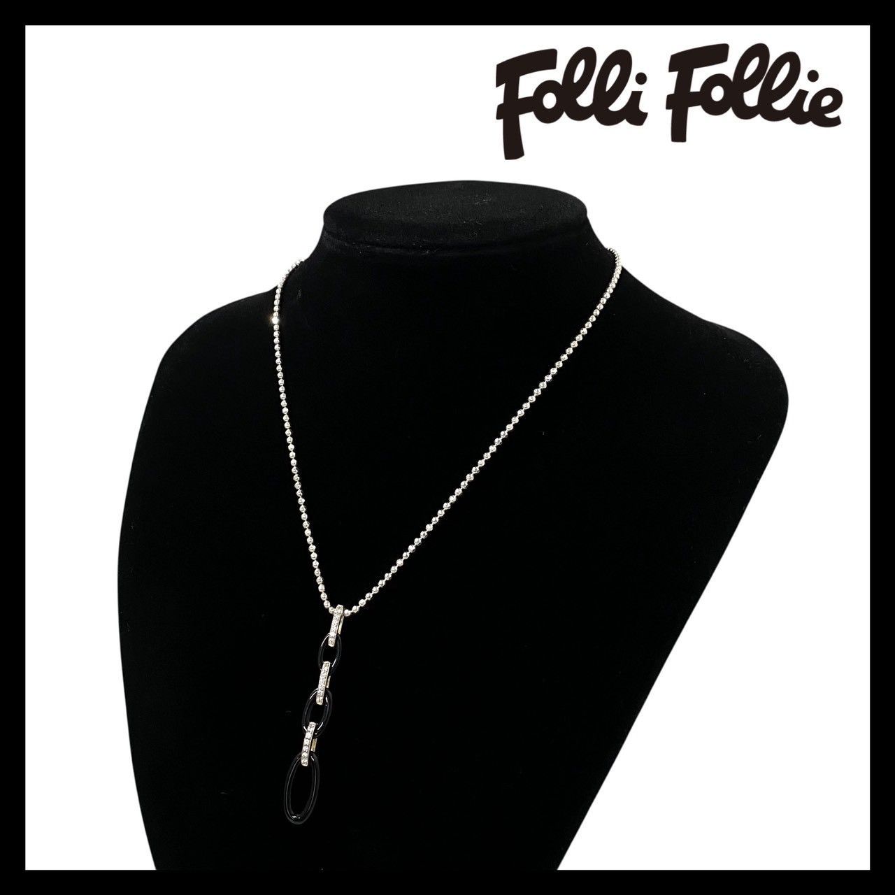 M【Folli Follie】ボールチェーン ネックレス SV925 SILVER/シルバー 